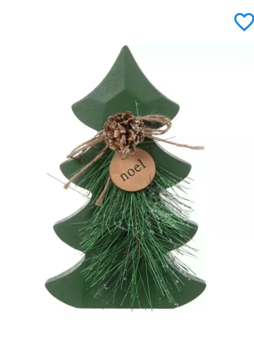 🆕- Set of 2 Festive Wooden Christmas Tree Set.